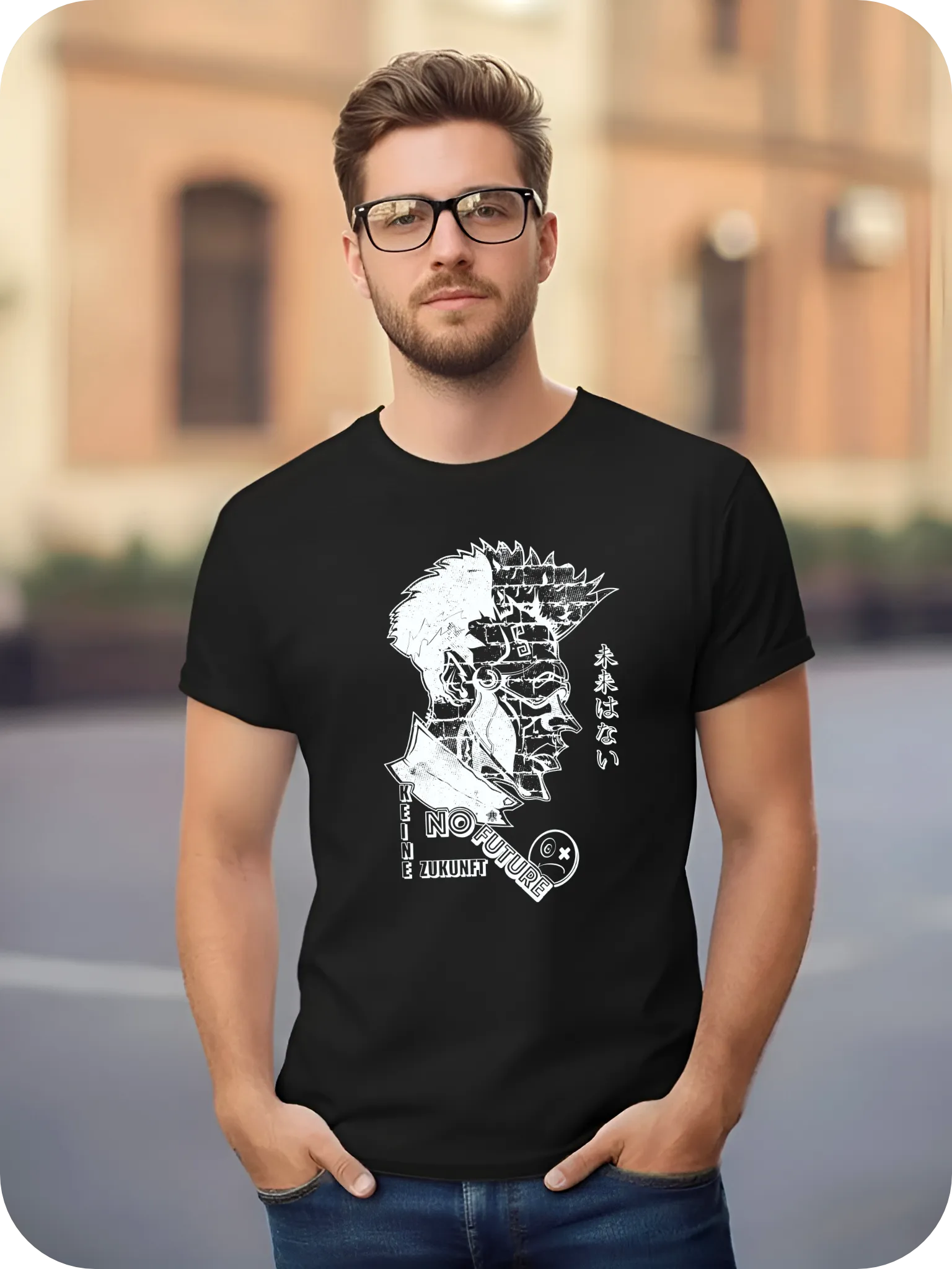 T-Shirt No Future-SP 100% coton Noir homme