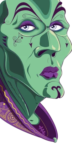 Green Face transparent